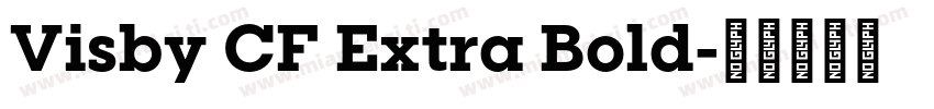 Visby CF Extra Bold字体转换